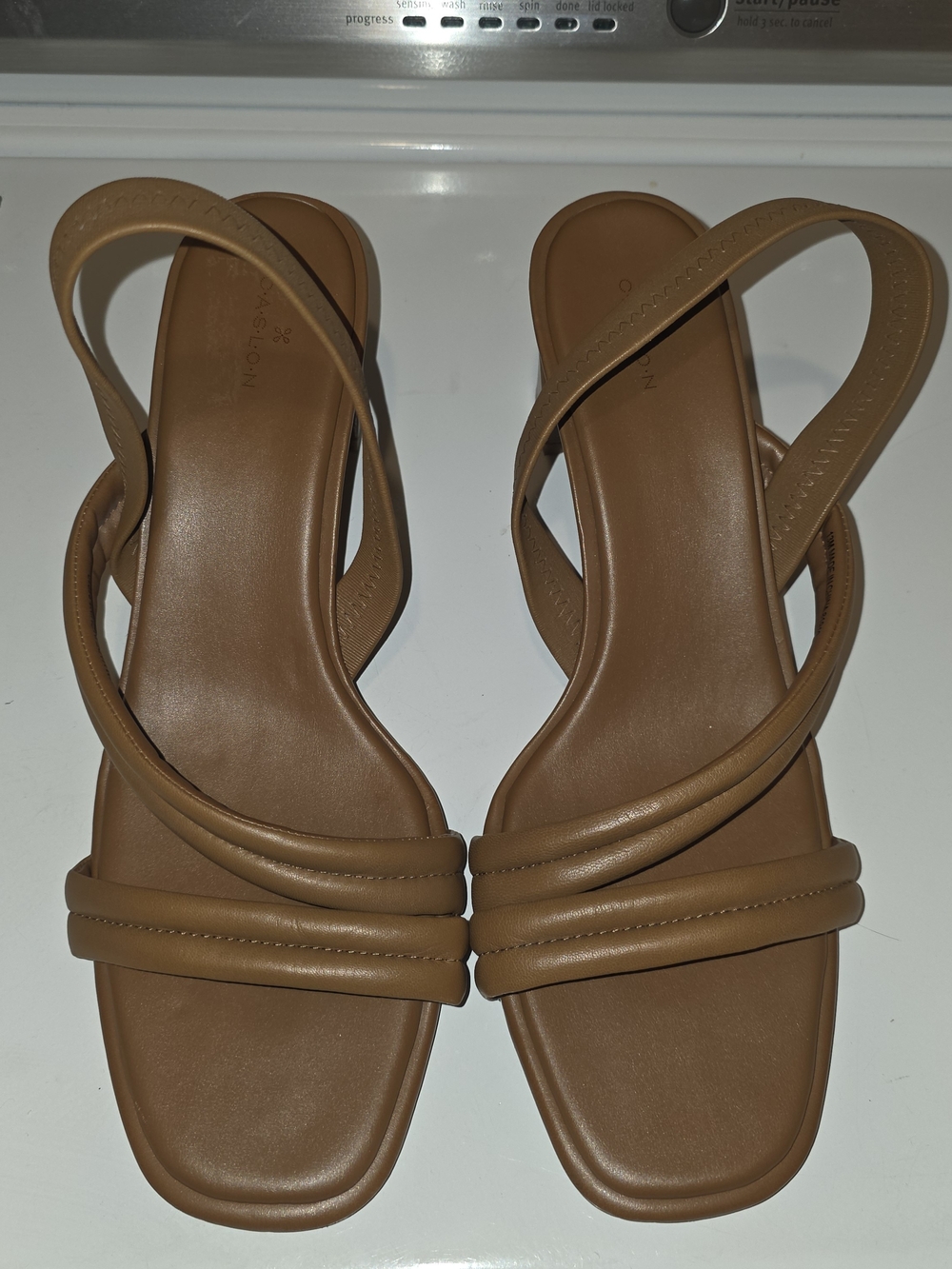 Caslon Tan Strappy Slingback Sandals